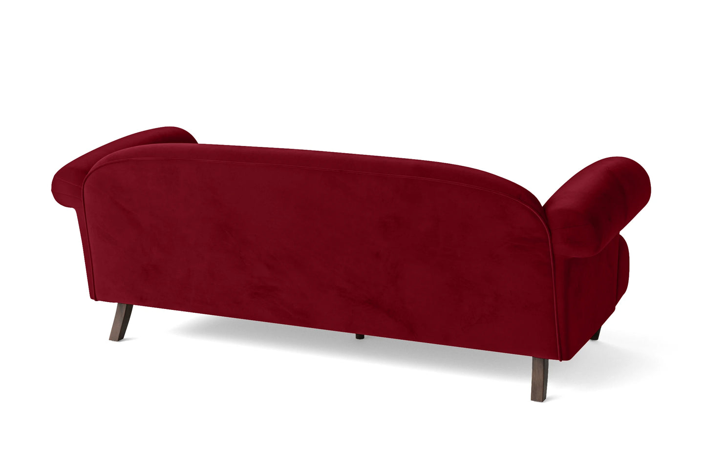 Barberton 3 Seater Sofa Red Velvet