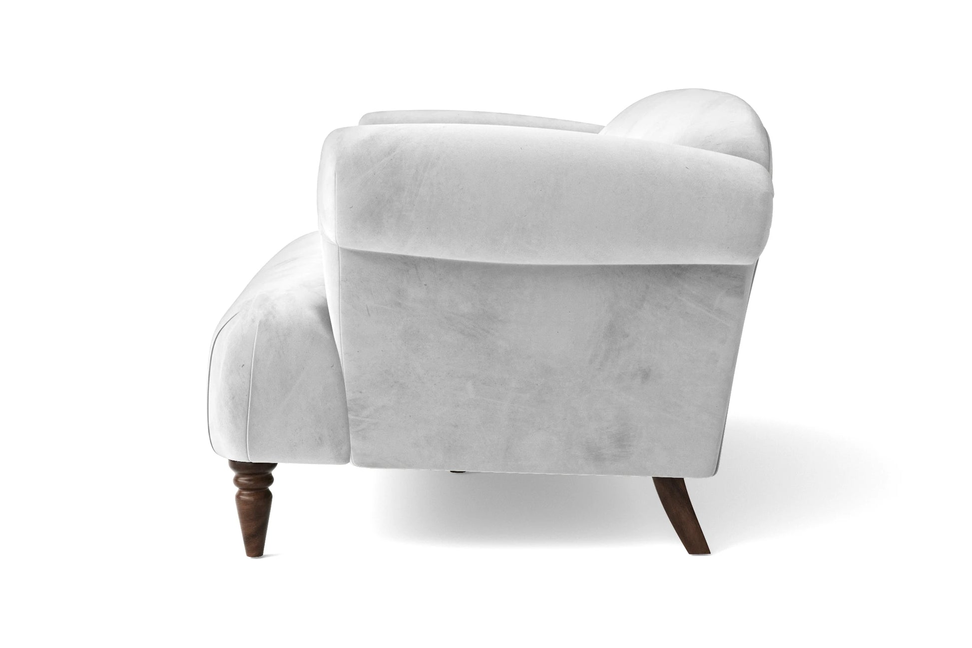 Barberton 3 Seater Sofa White Velvet