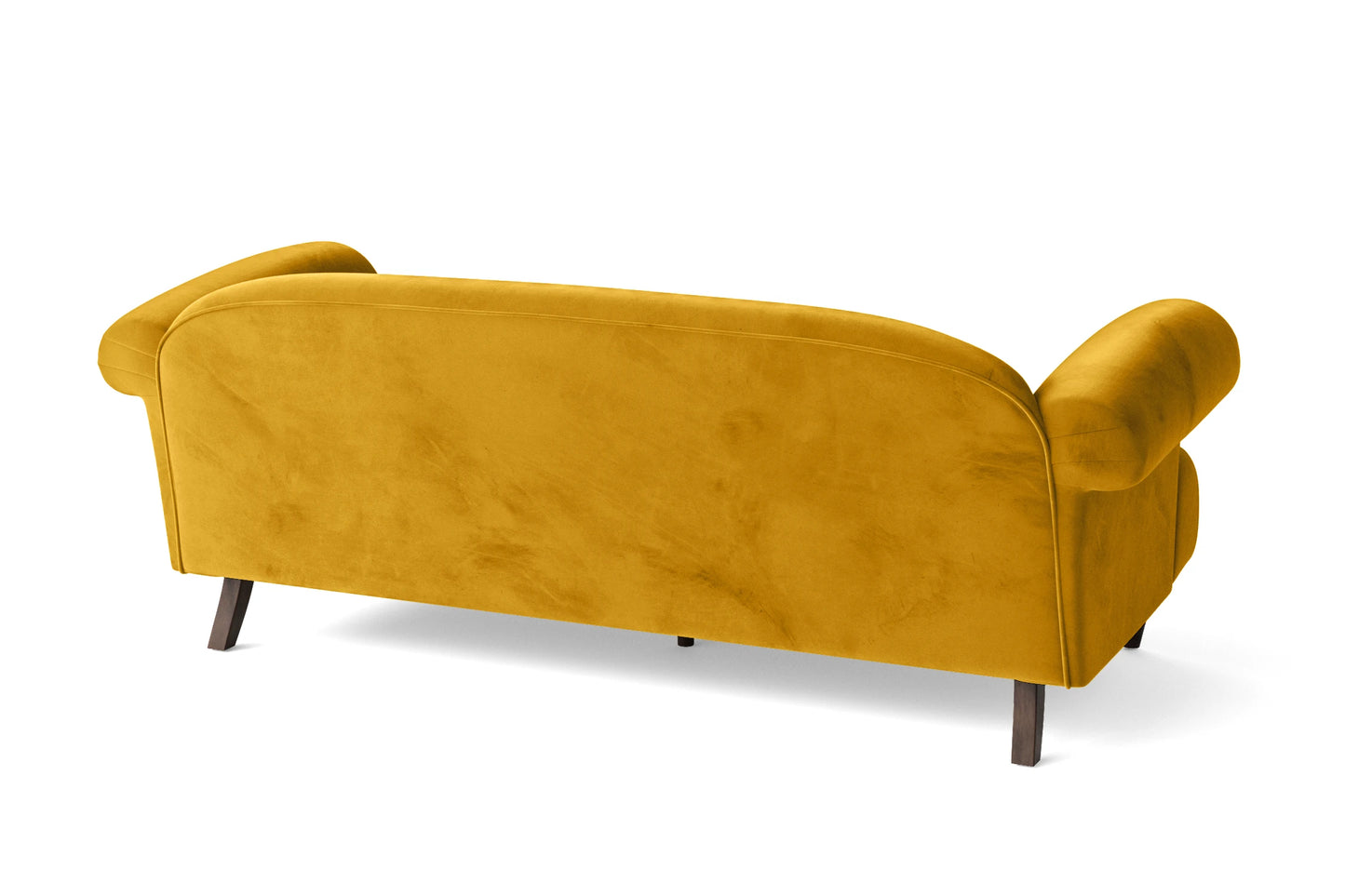 Barberton 3 Seater Sofa Yellow Velvet