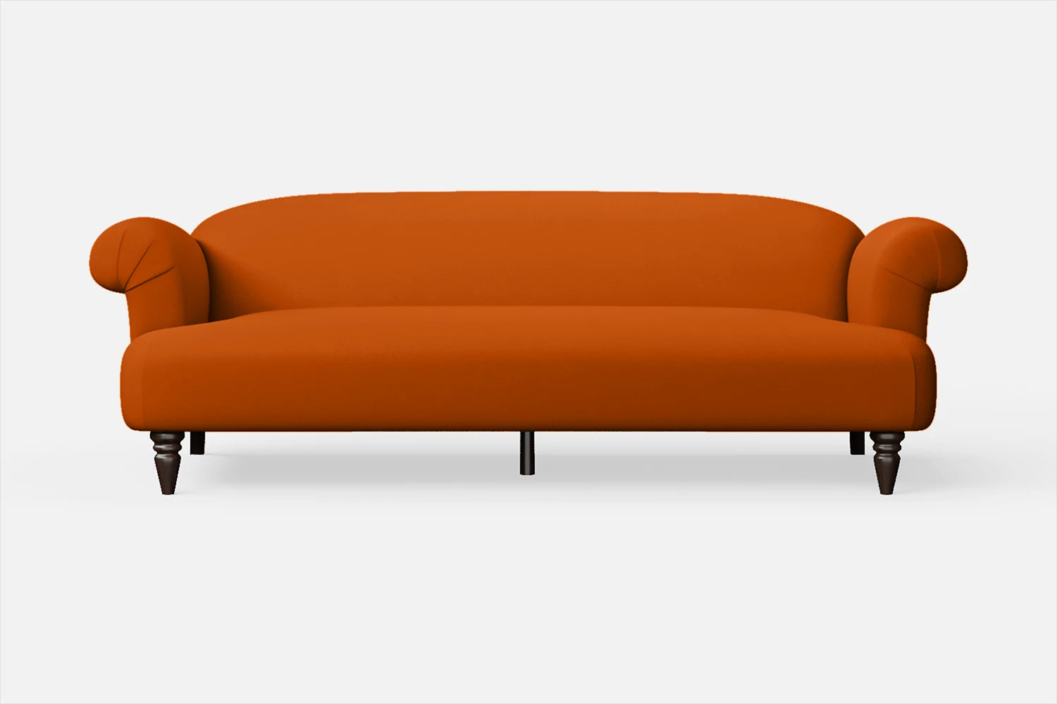 Barberton 4 Seater Sofa Orange Leather