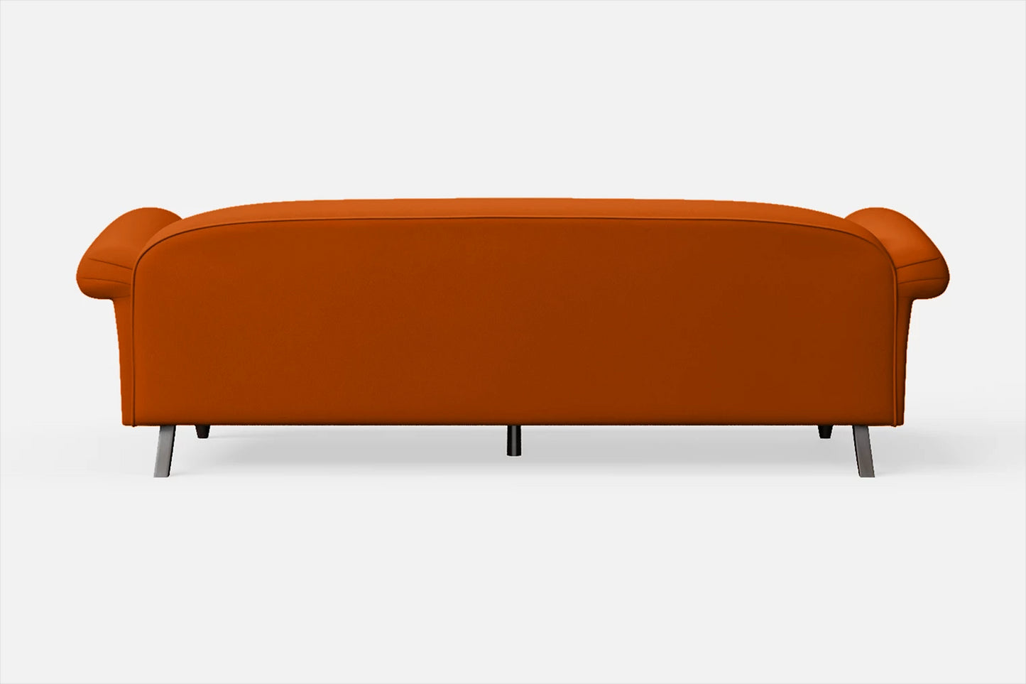 Barberton 4 Seater Sofa Orange Leather