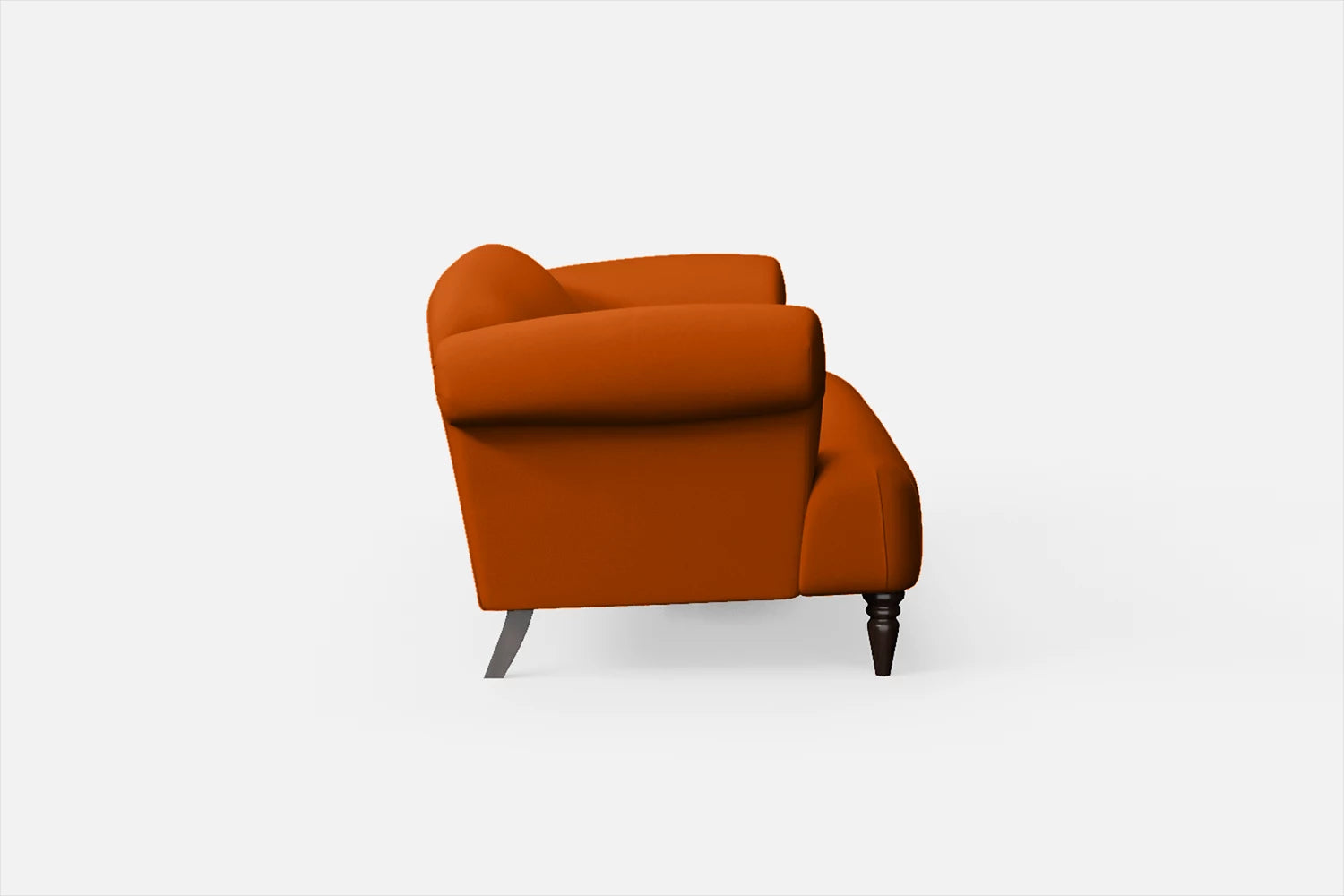 Barberton 4 Seater Sofa Orange Leather