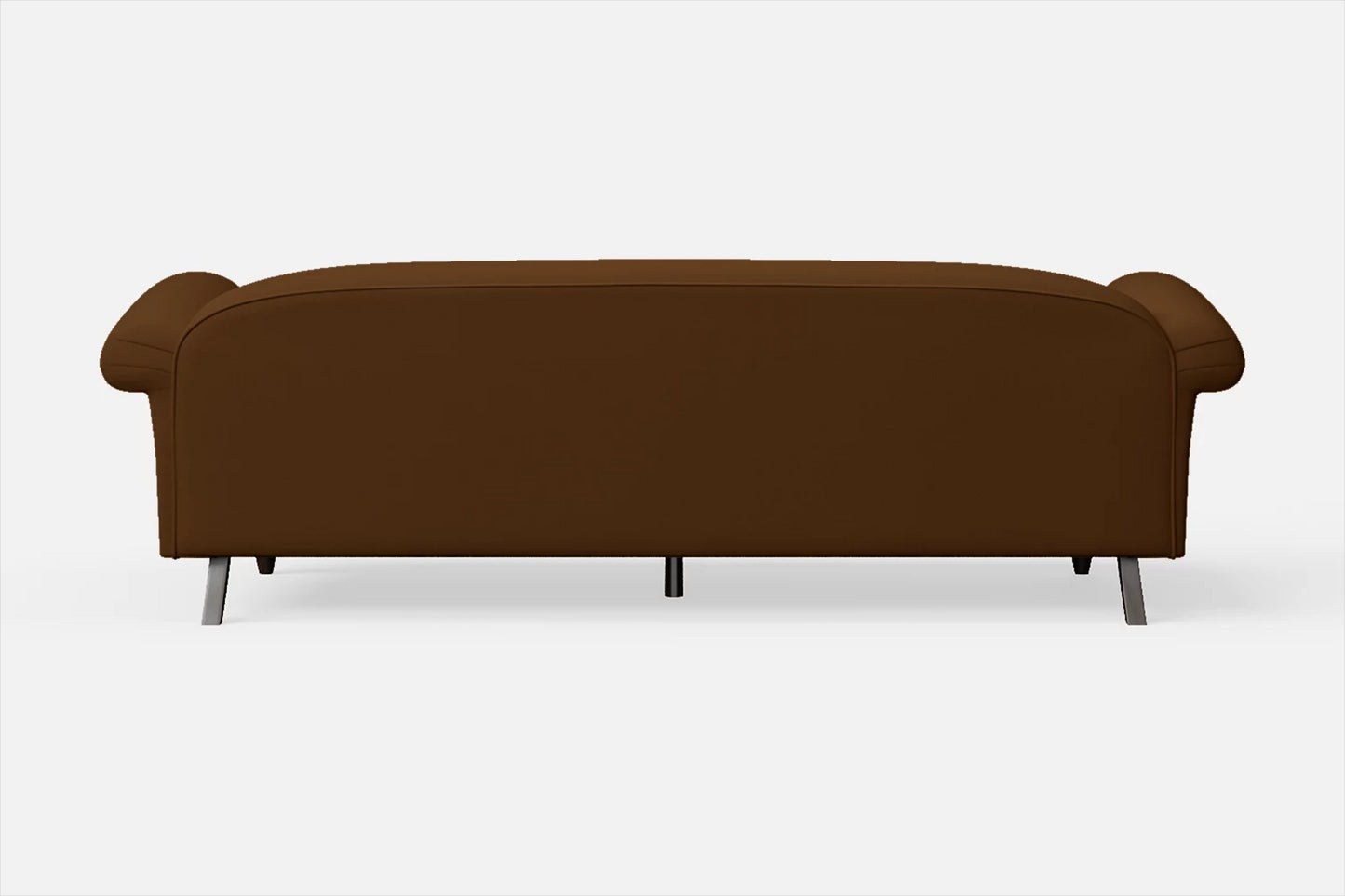 Barberton 4 Seater Sofa Walnut Brown Leather