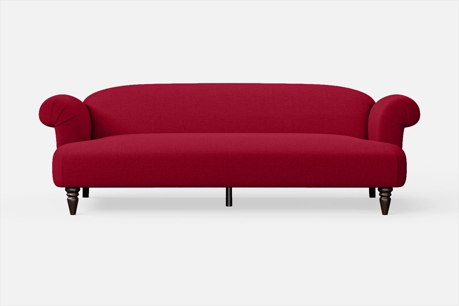 Barberton 4 Seater Sofa Red Linen Fabric