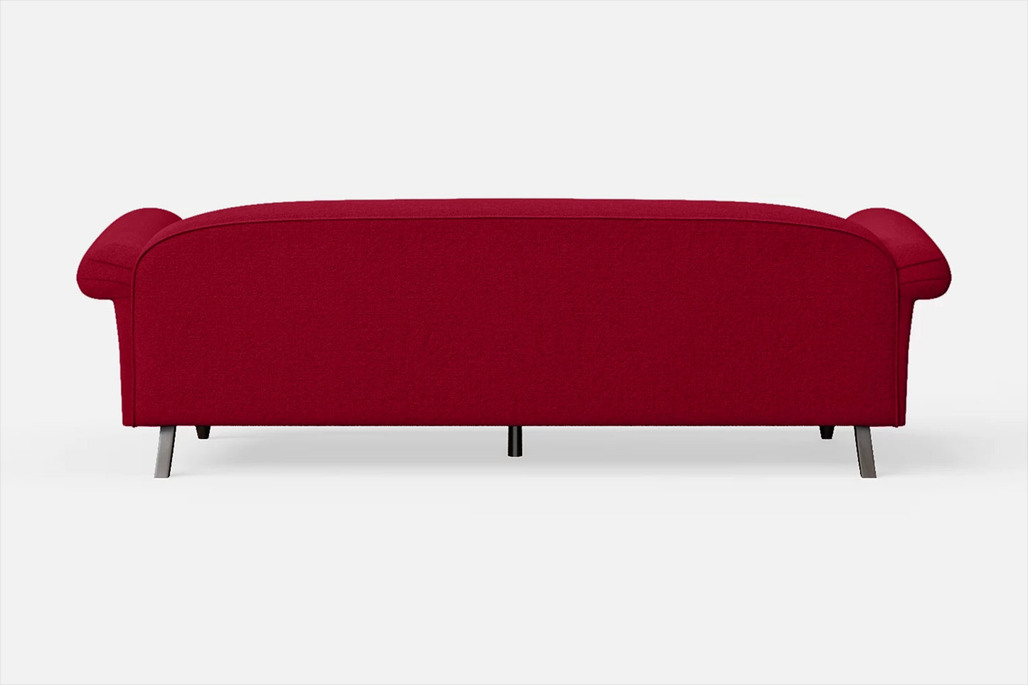 Barberton 4 Seater Sofa Red Linen Fabric