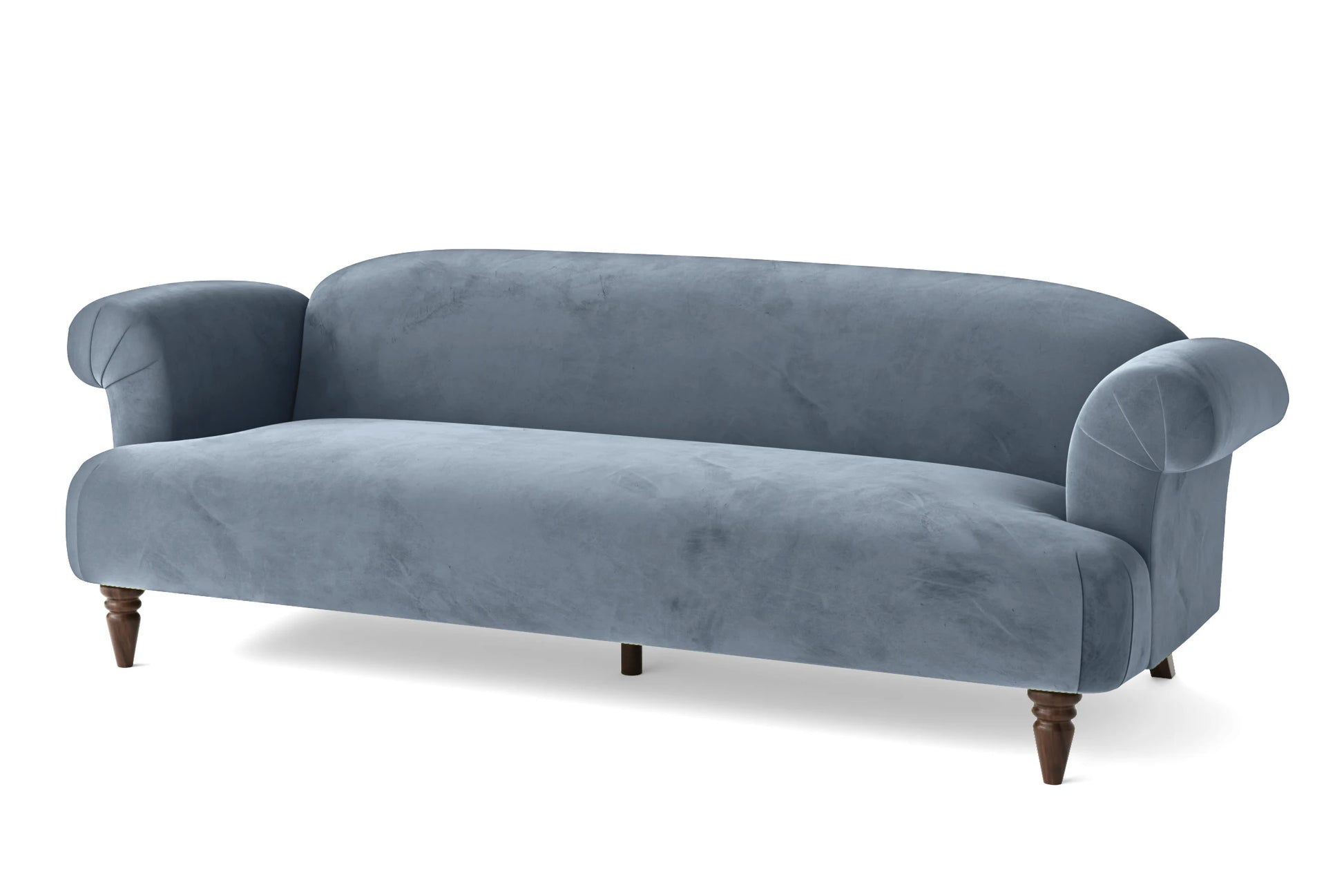 Barberton 4 Seater Sofa Baby Blue Velvet