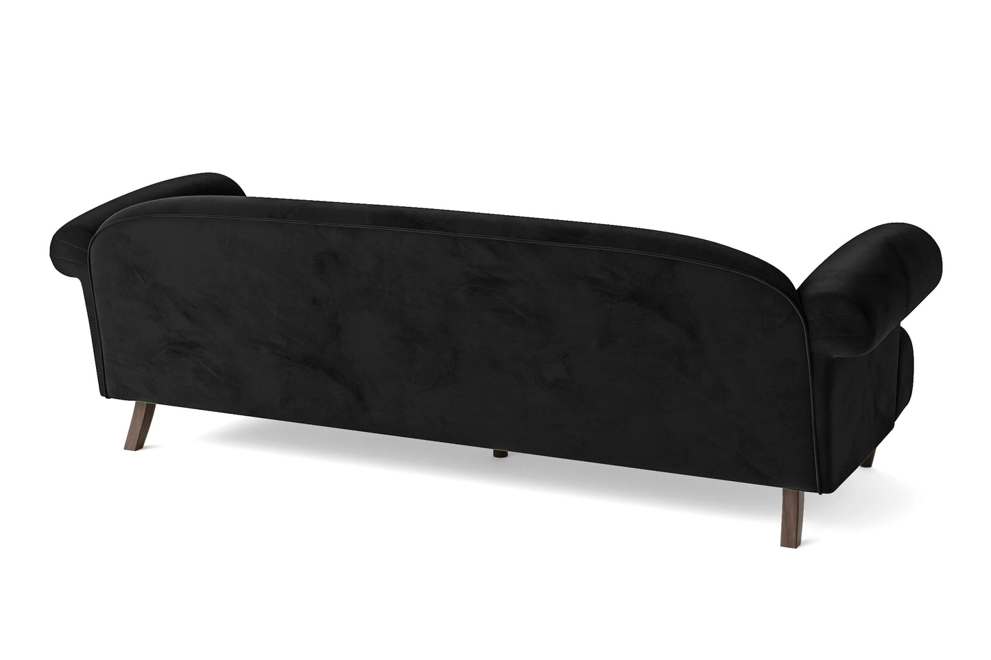 Barberton 4 Seater Sofa Black Velvet