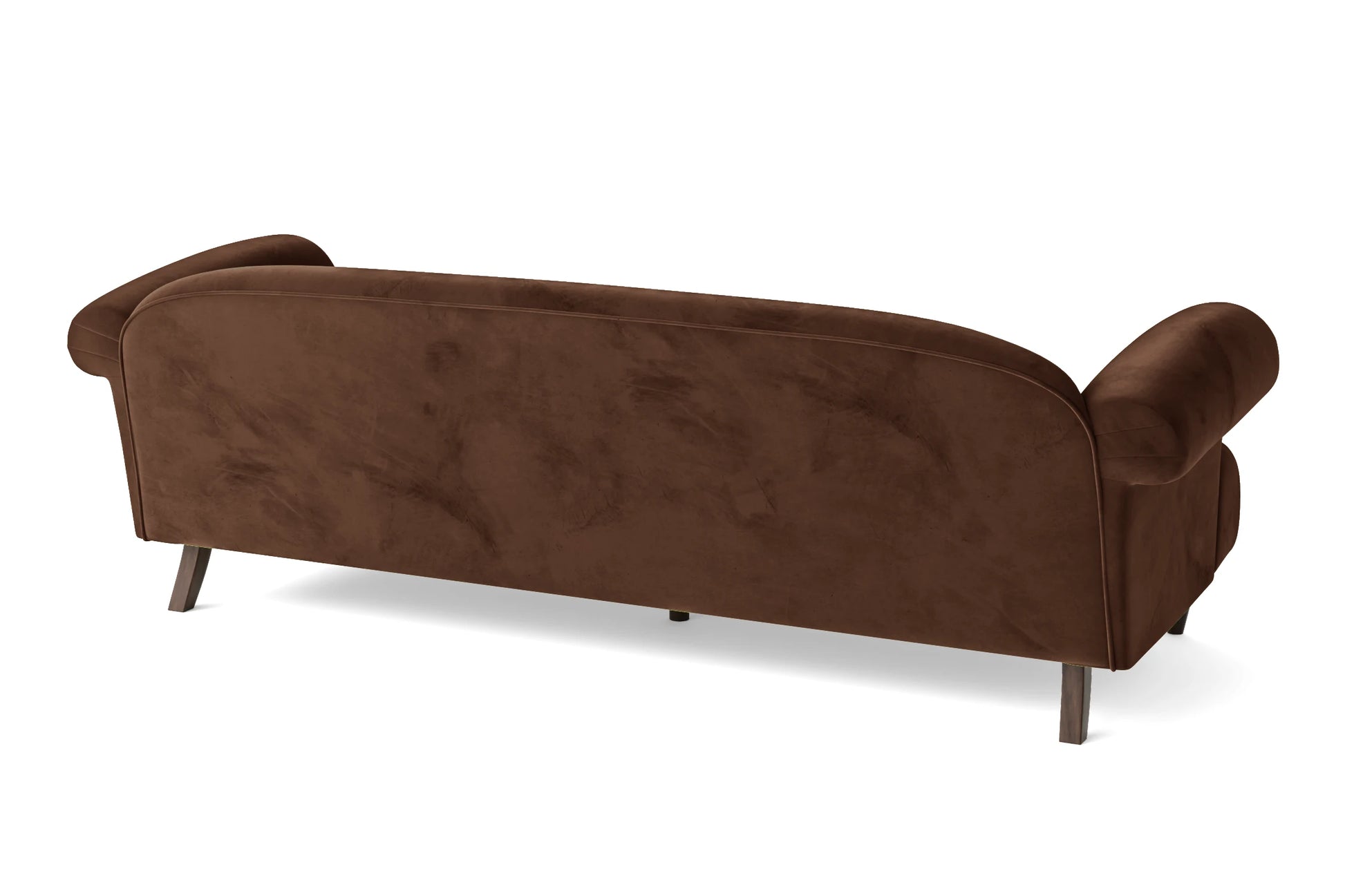 Barberton 4 Seater Sofa Coffee Brown Velvet