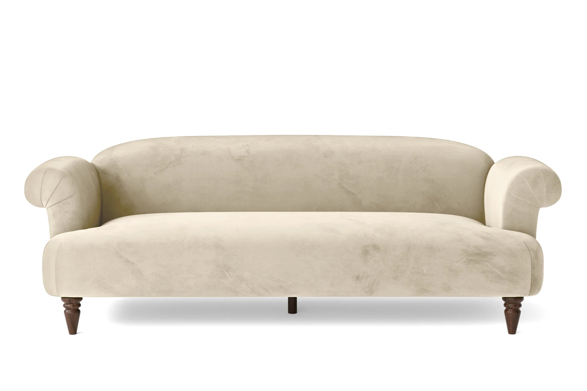 Barberton 4 Seater Sofa Cream Velvet