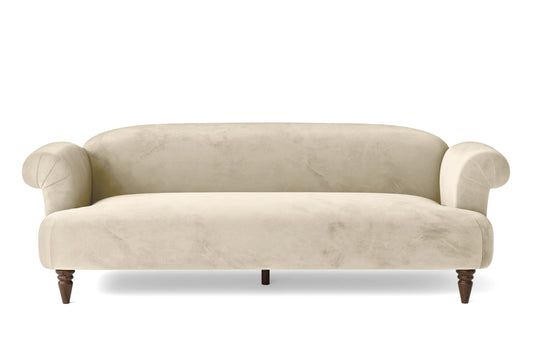 Barberton 4 Seater Sofa Cream Velvet