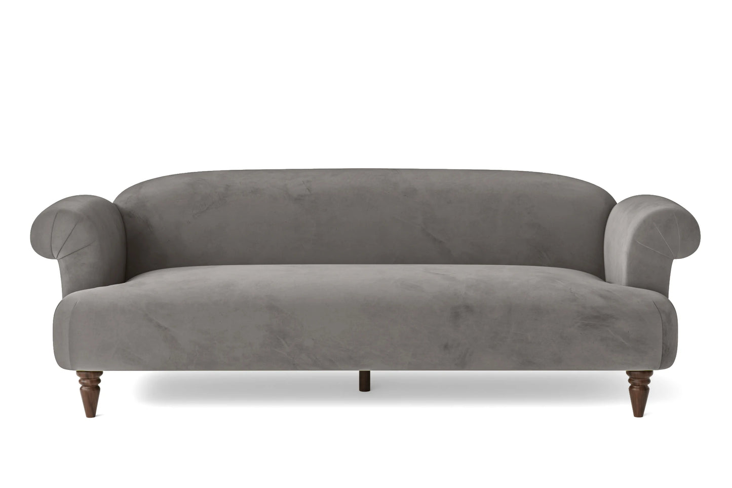 Barberton 4 Seater Sofa Grey Velvet