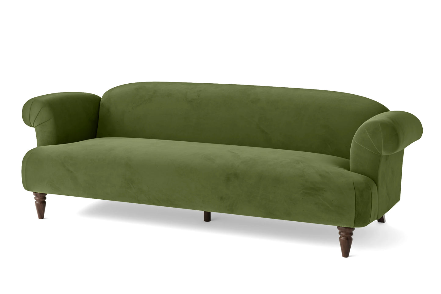 Barberton 4 Seater Sofa Lime Velvet