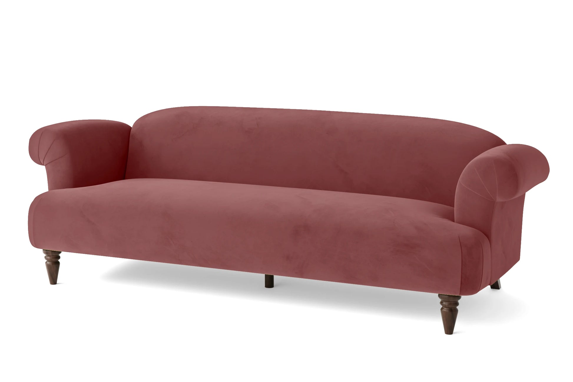 Barberton 4 Seater Sofa Pink Velvet