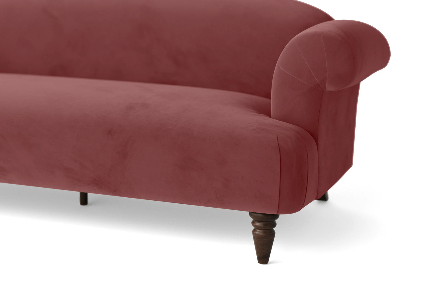 Barberton 4 Seater Sofa Pink Velvet