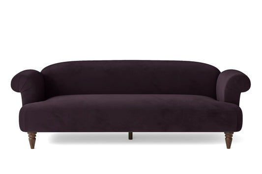 Barberton 4 Seater Sofa Purple Velvet