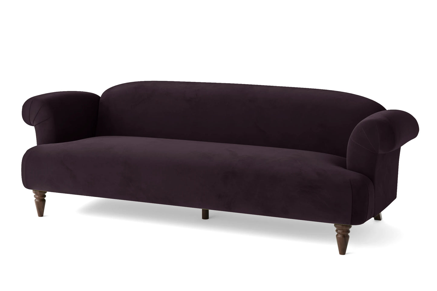 Barberton 4 Seater Sofa Purple Velvet