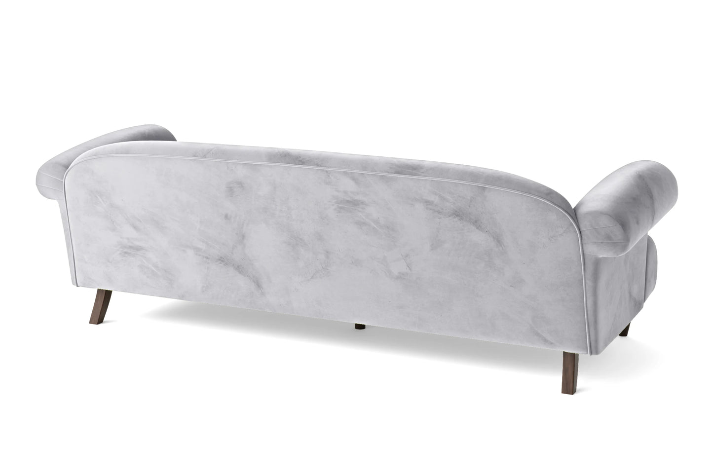 Barberton 4 Seater Sofa Silver Velvet