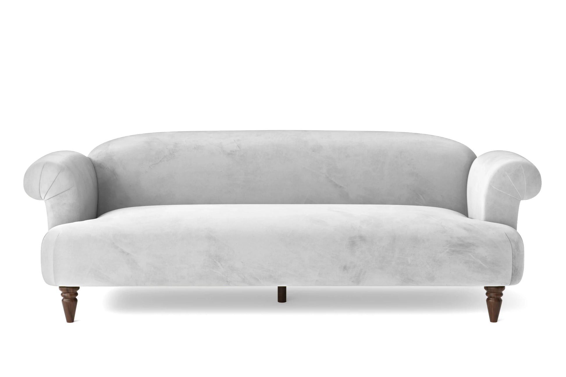 Barberton 4 Seater Sofa White Velvet