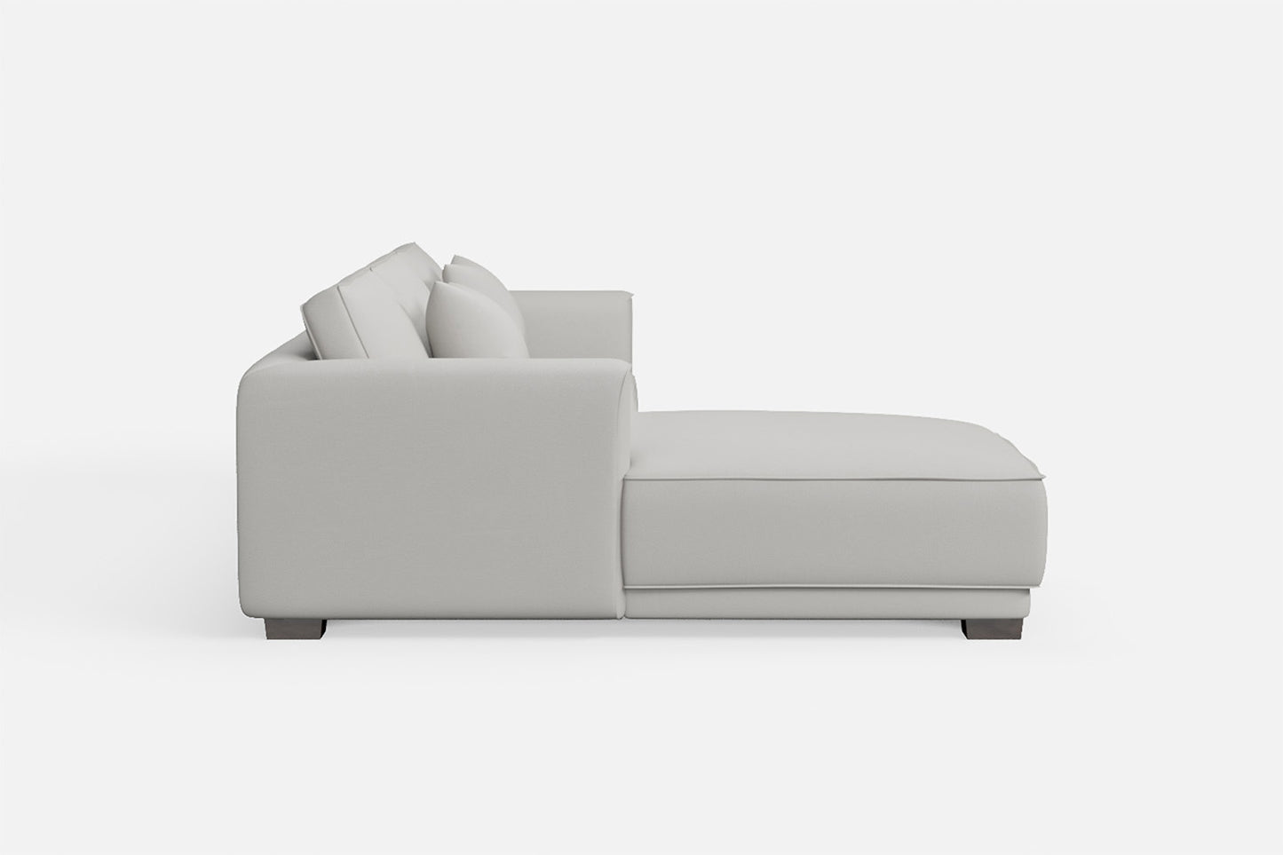 Barletta 3 Seater Left Hand Facing Chaise Lounge Corner Sofa White Leather