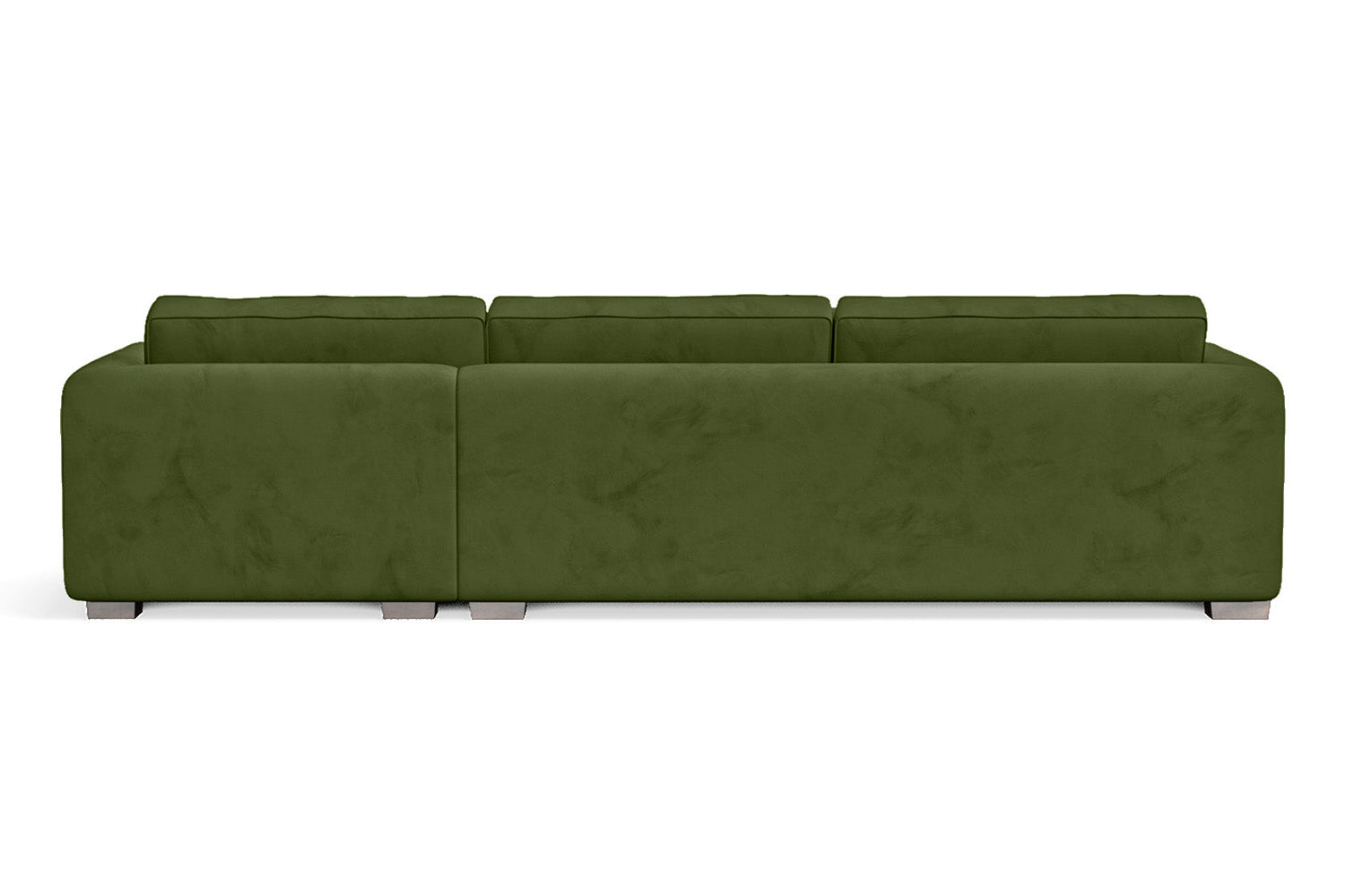 Barletta 4 Seater Right Hand Facing Chaise Lounge Corner Sofa Lime Velvet