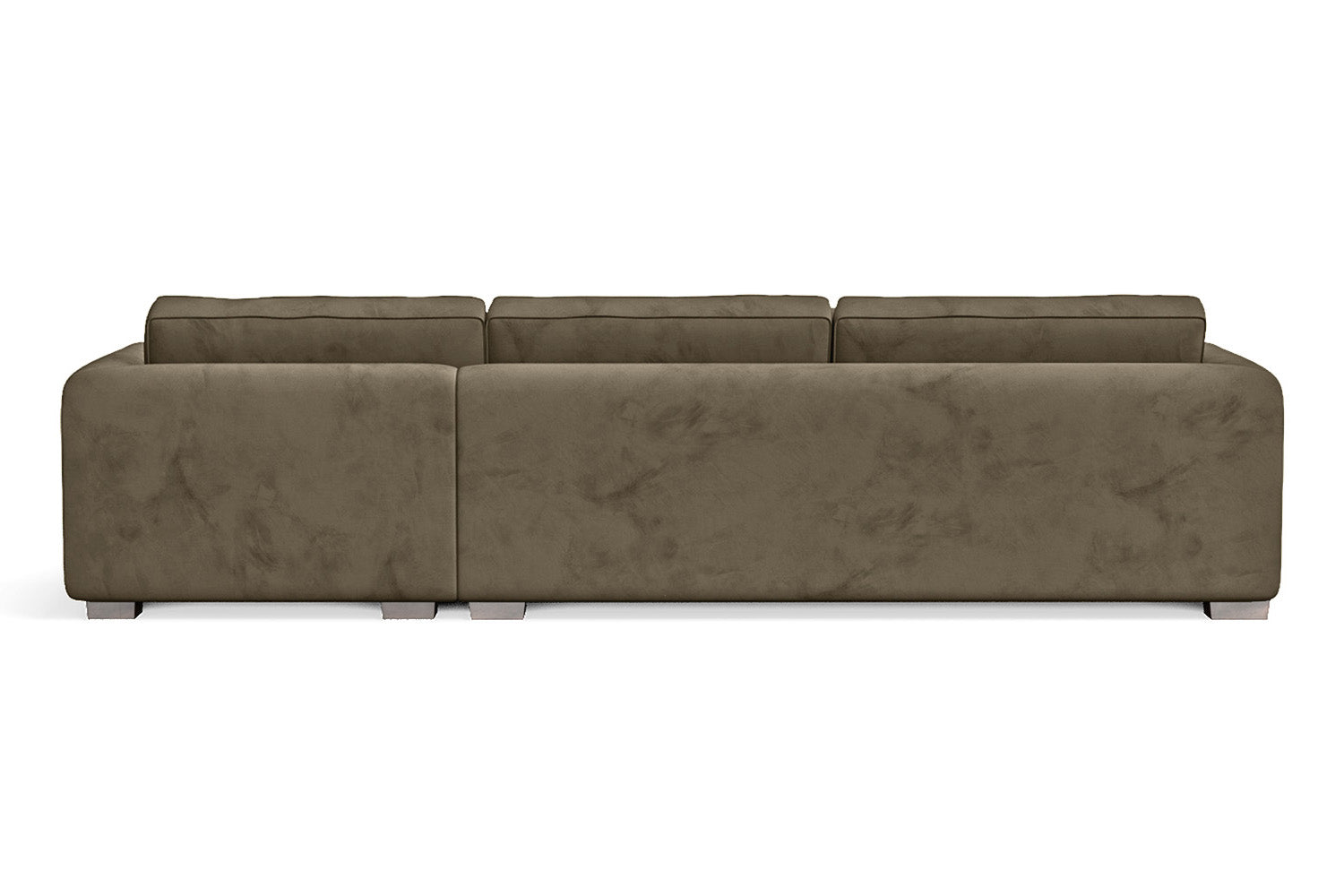 Barletta 4 Seater Right Hand Facing Chaise Lounge Corner Sofa Sand Velvet