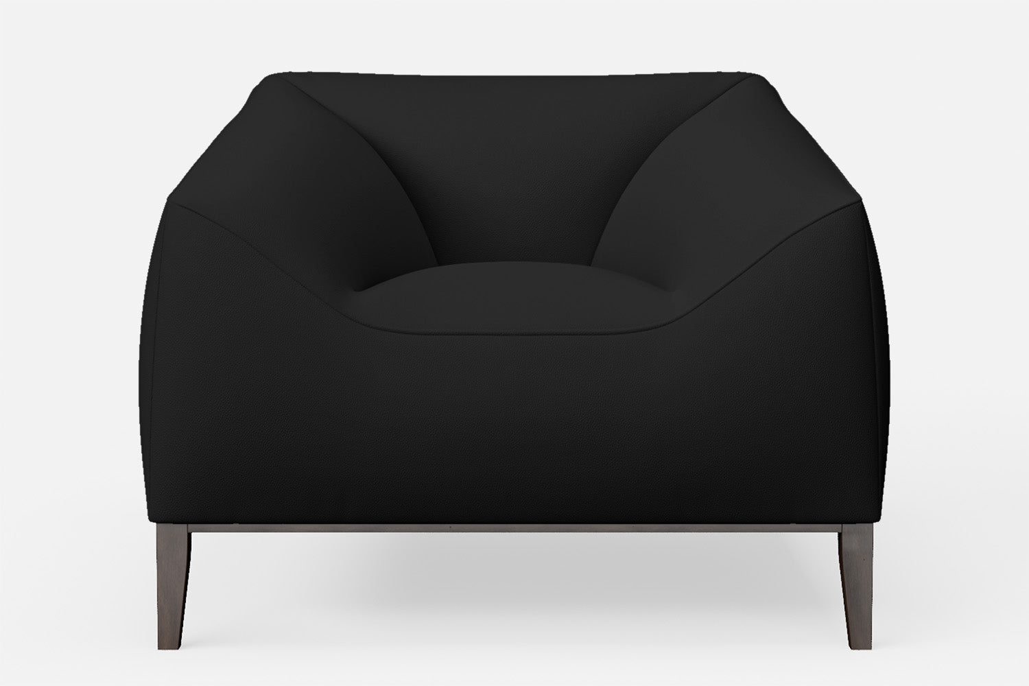 Bergamo Armchair Black Leather