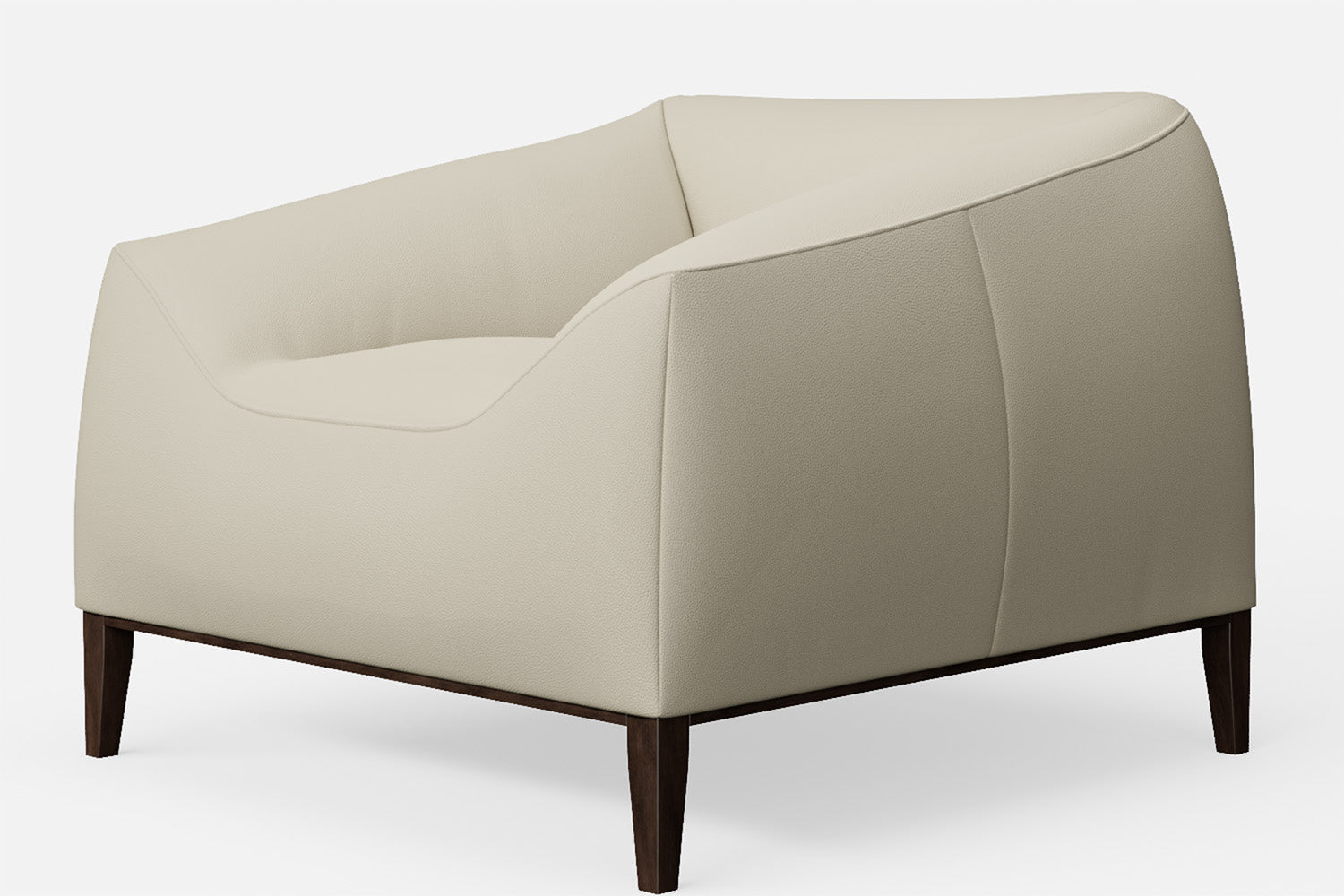 Bergamo Armchair Cream Leather