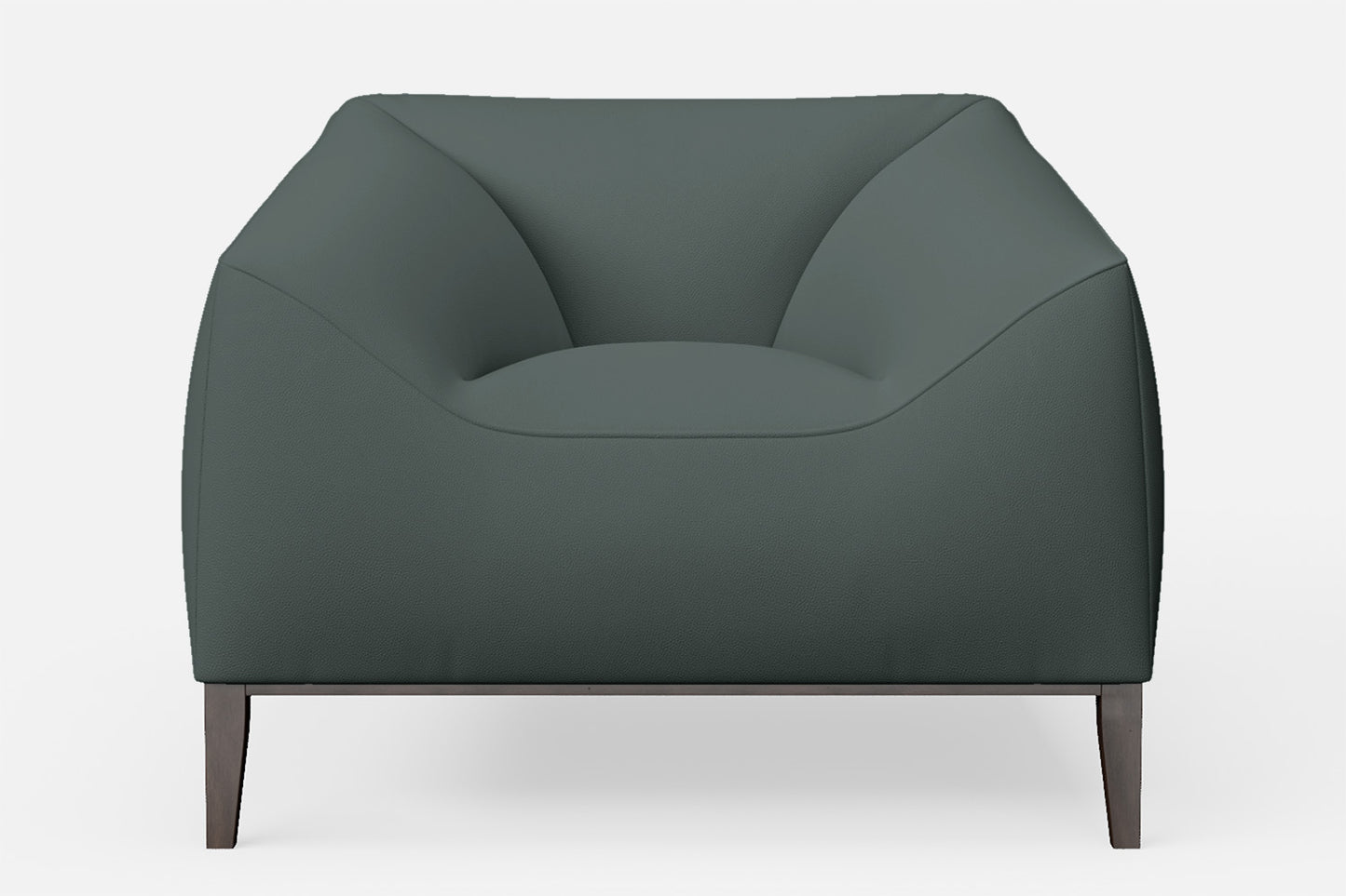 Bergamo Armchair Dusky Turquoise Leather