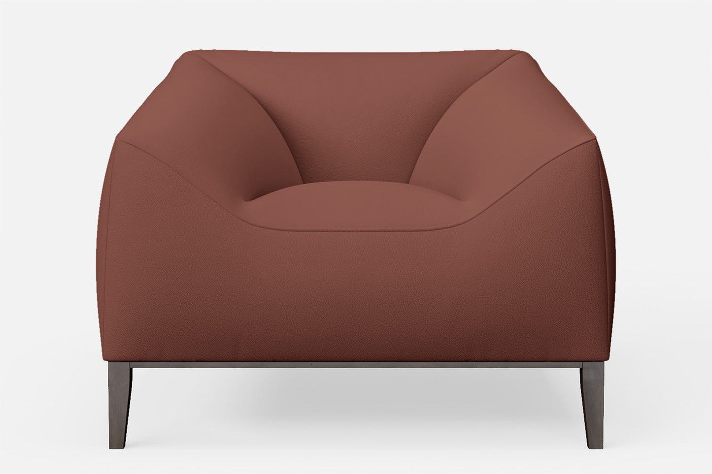 Bergamo Armchair Mauve Leather