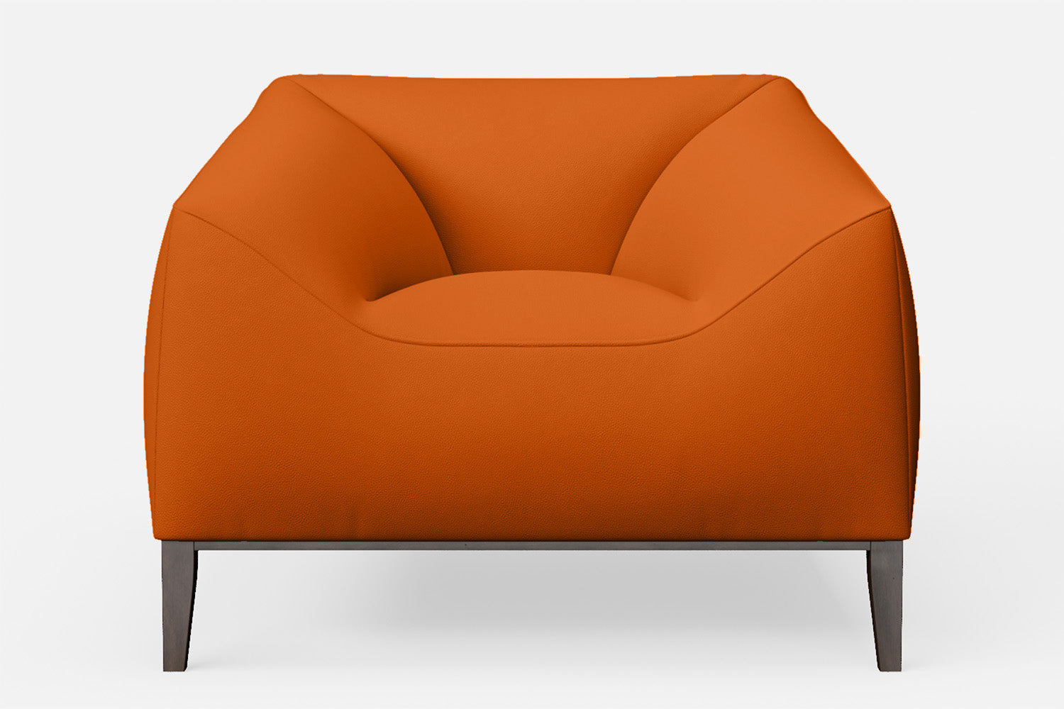 Bergamo Armchair Orange Leather