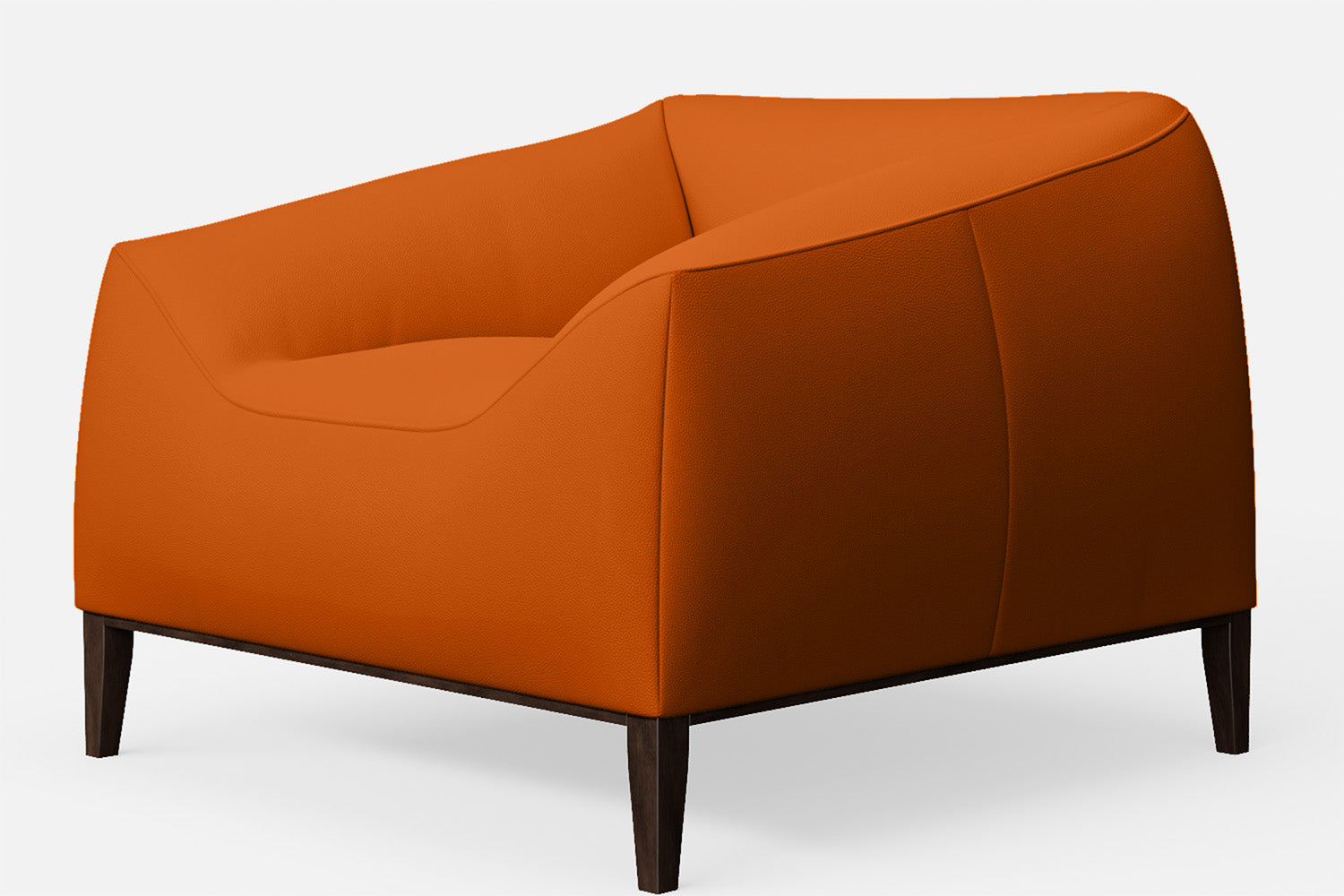 Bergamo Armchair Orange Leather