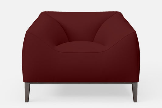 Bergamo Armchair Red Leather