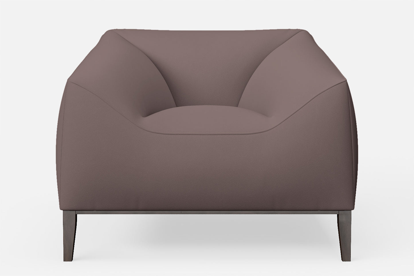 Bergamo Armchair Rose Taupe Leather