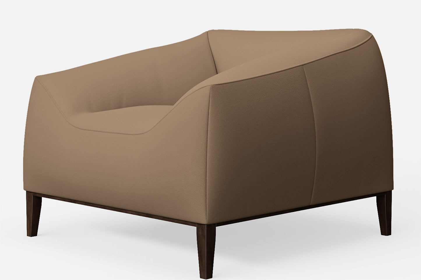 Bergamo Armchair Stone Leather