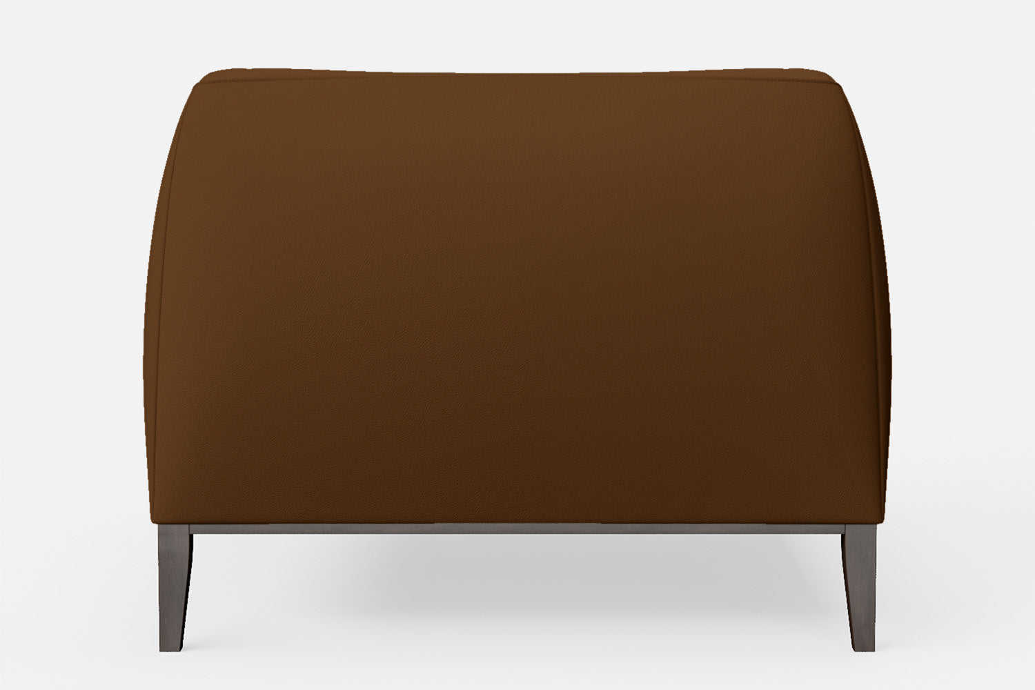 Bergamo Armchair Walnut Brown Leather