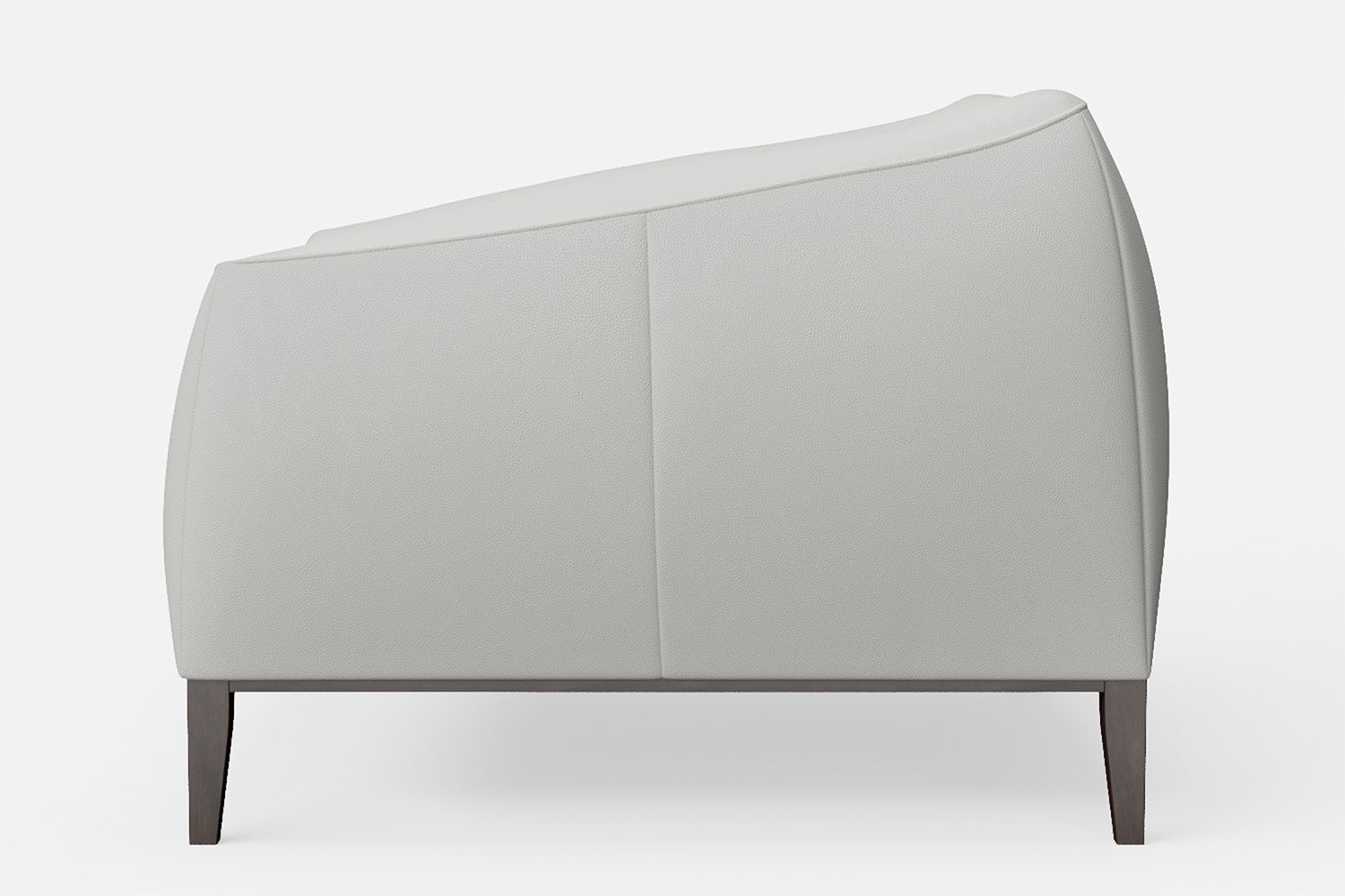 Bergamo Armchair White Leather