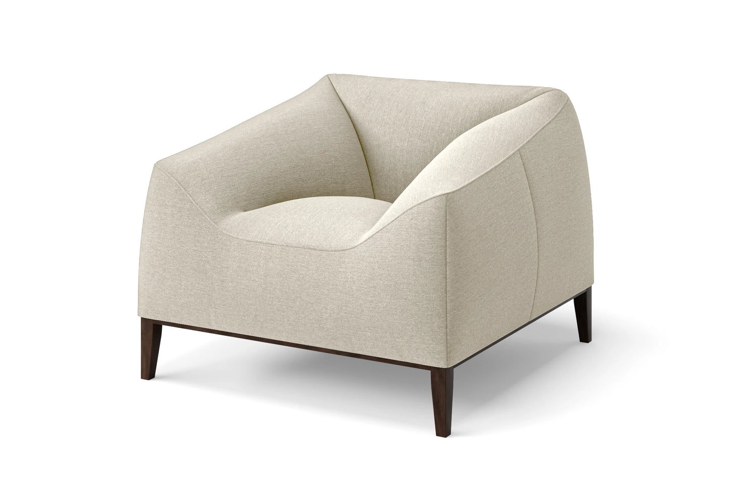 Bergamo Armchair Cream Linen Fabric