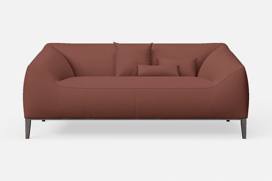 Bergamo 2 Seater Sofa Mauve Leather