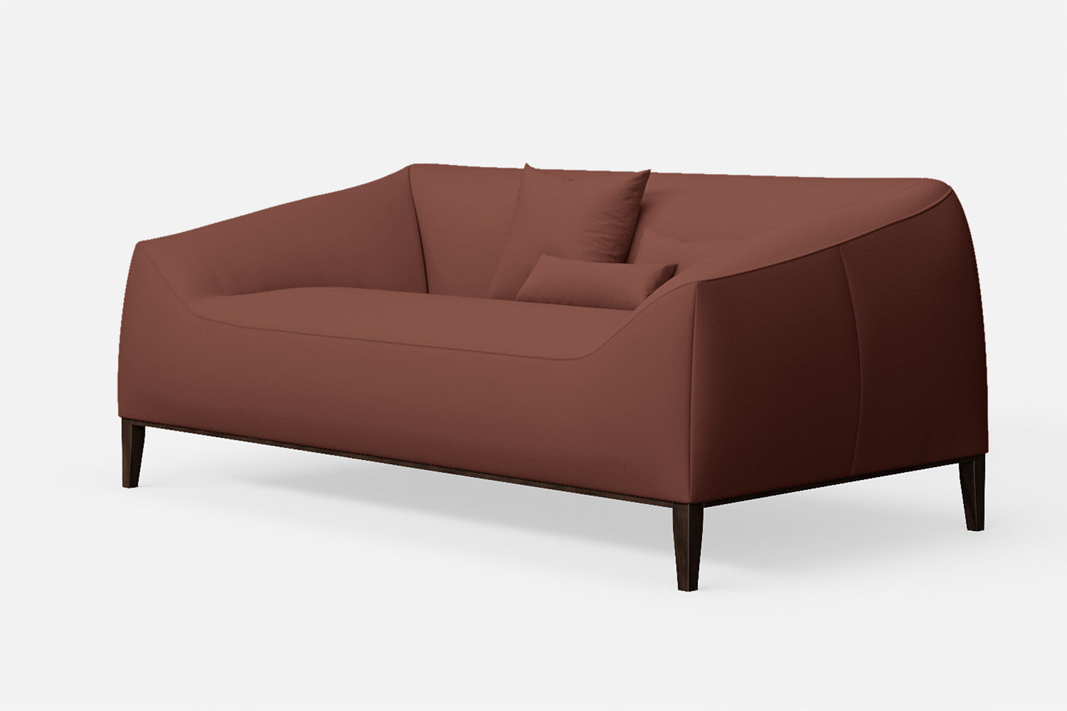 Bergamo 2 Seater Sofa Mauve Leather