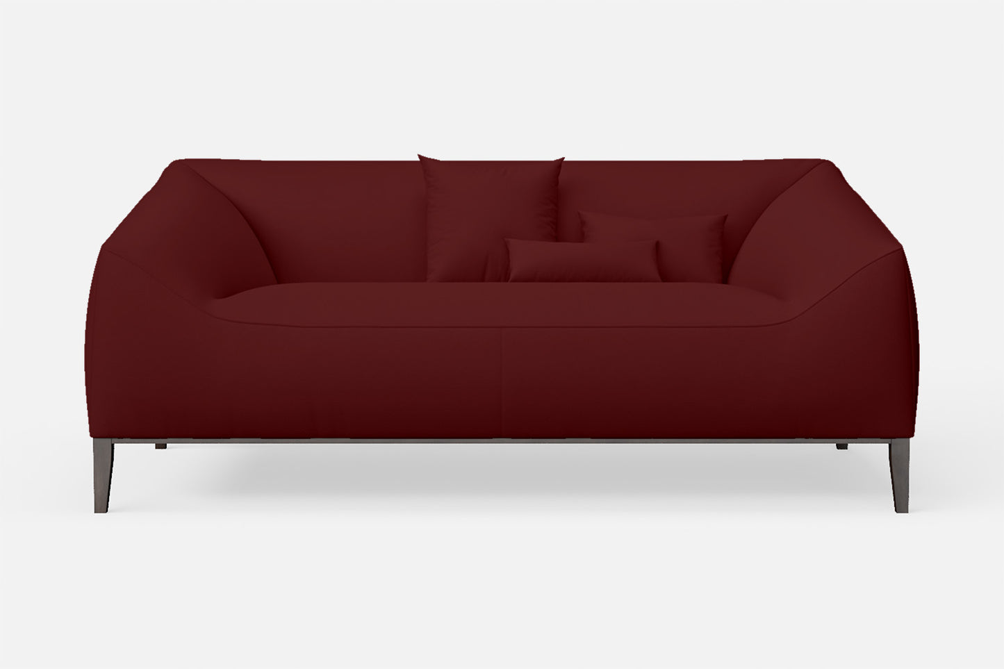 Bergamo 2 Seater Sofa Red Leather