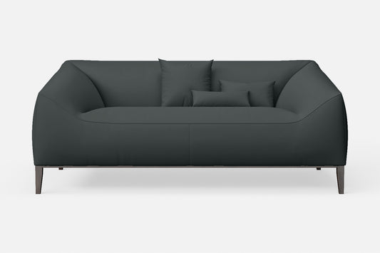 Bergamo 2 Seater Sofa Slate Leather