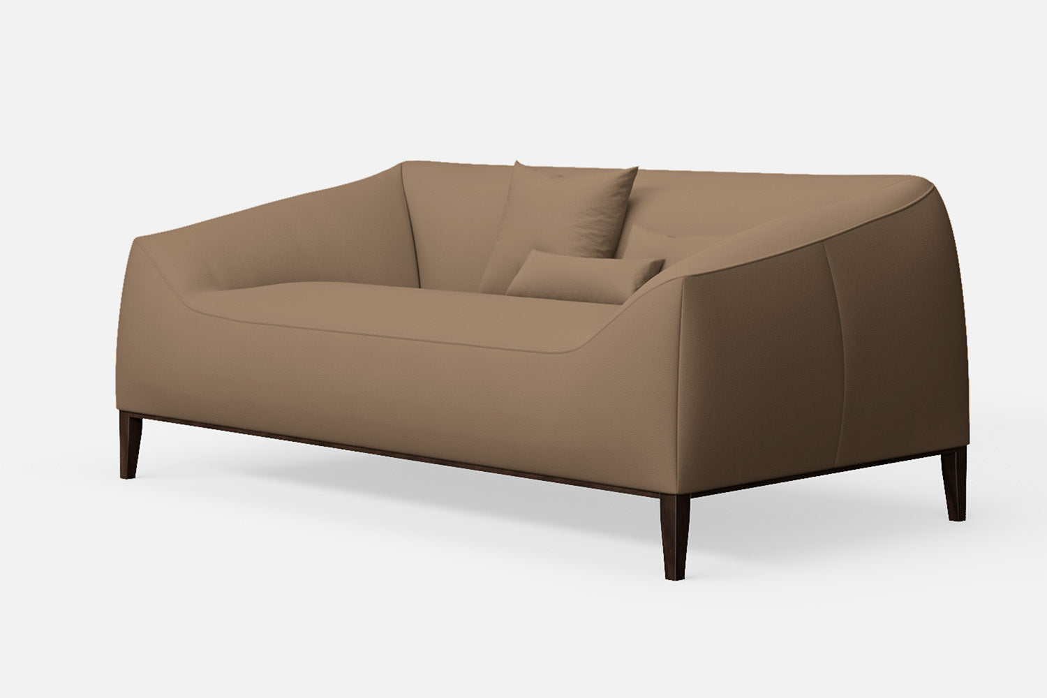 Bergamo 2 Seater Sofa Stone Leather