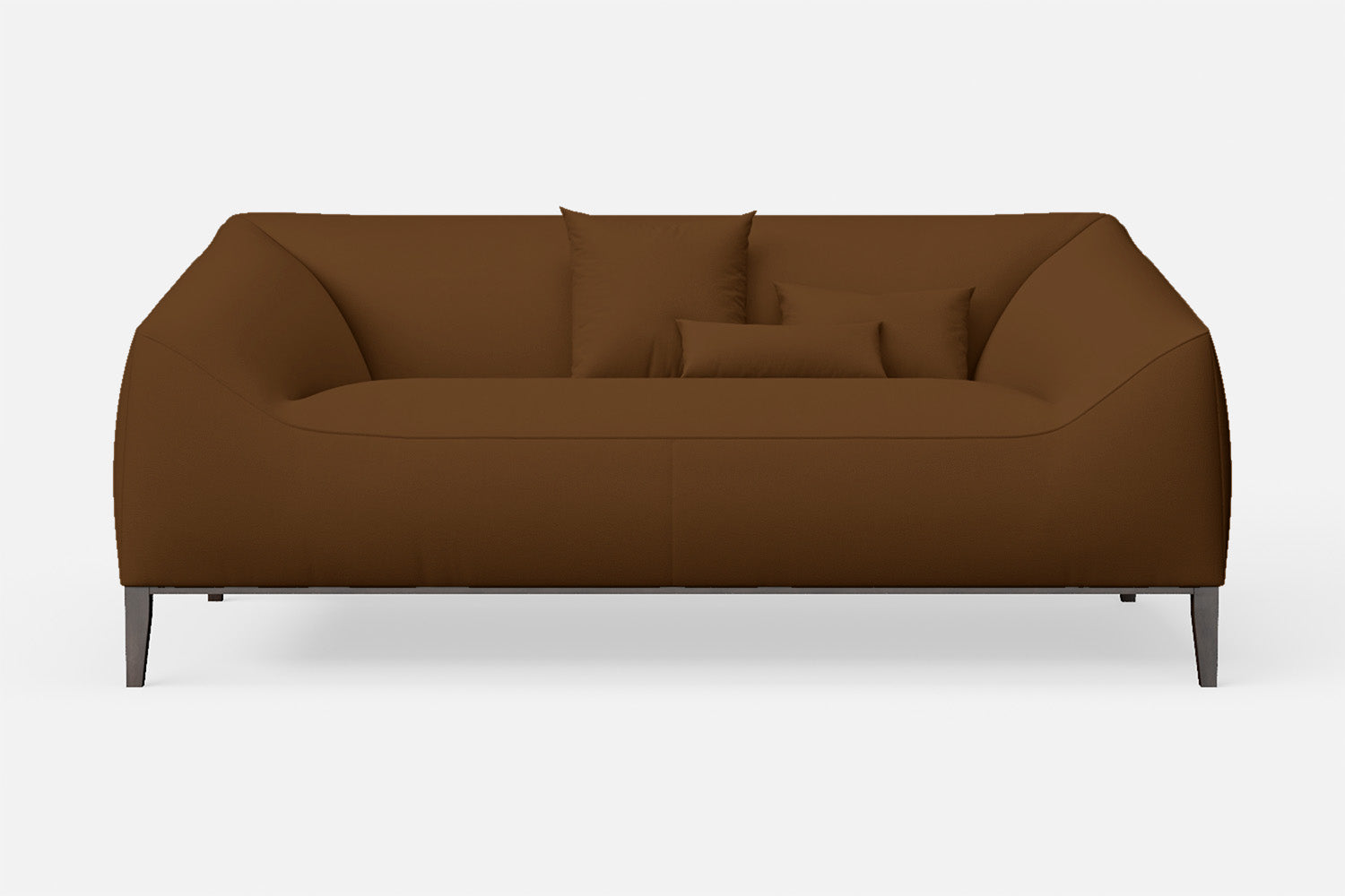 Bergamo 2 Seater Sofa Walnut Brown Leather