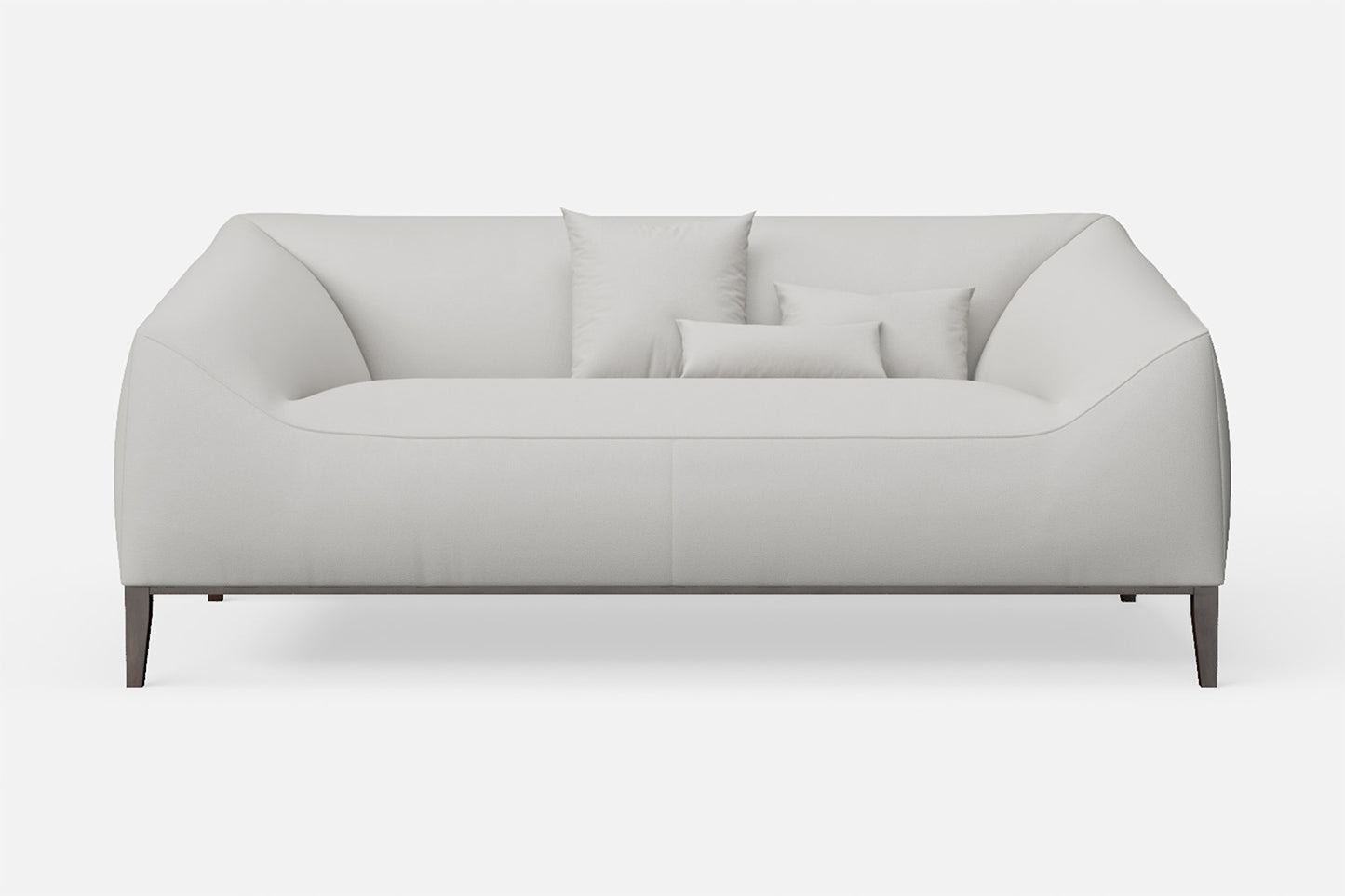 Bergamo 2 Seater Sofa White Leather