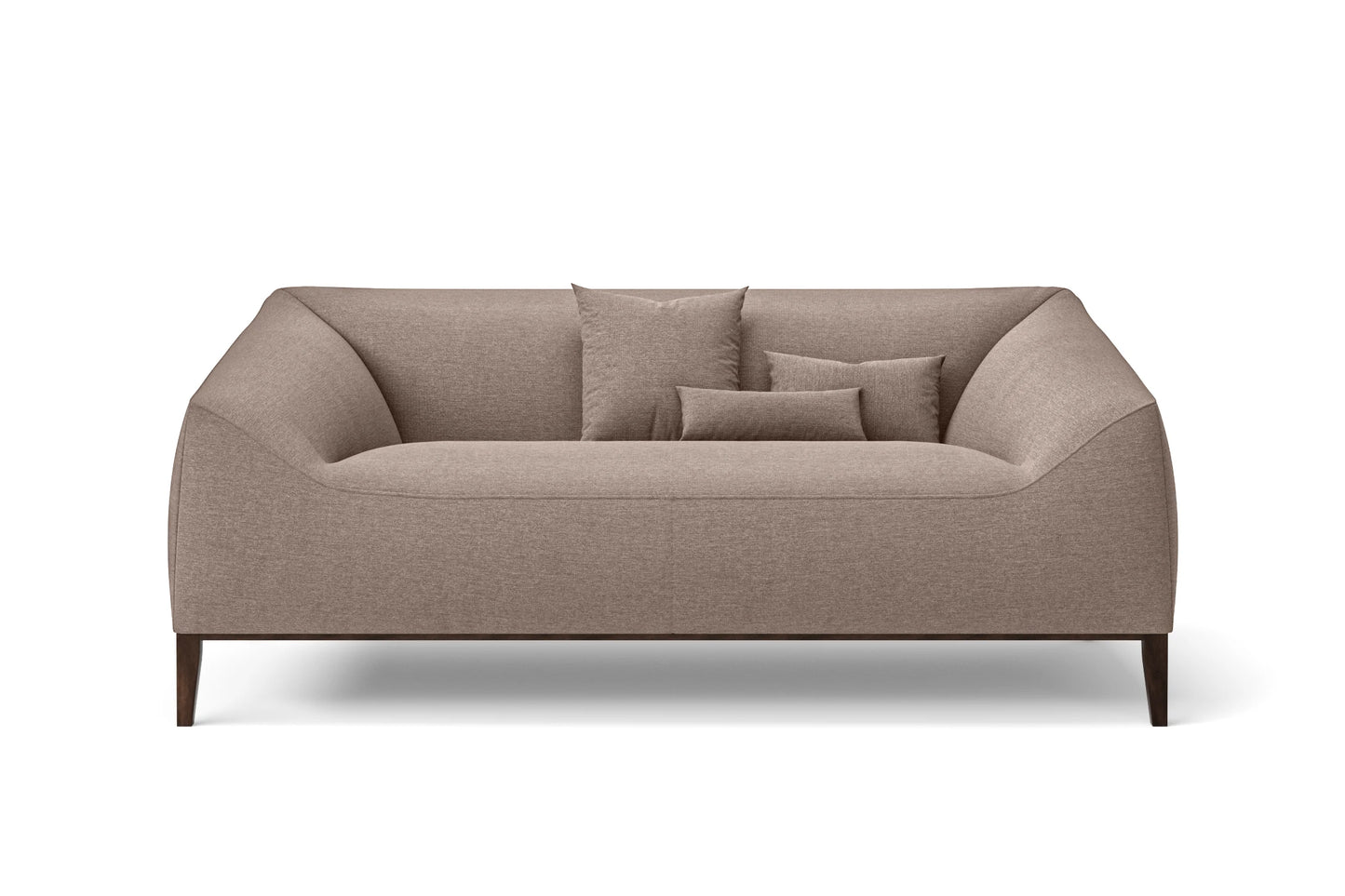 Bergamo 2 Seater Sofa Caramel Linen Fabric