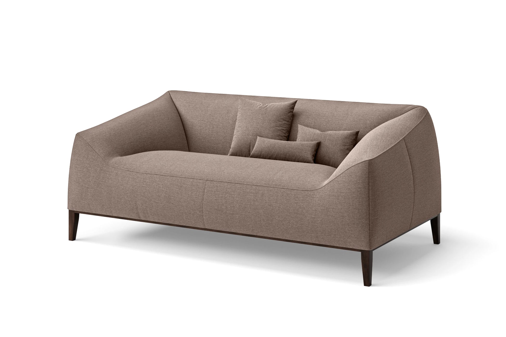 Bergamo 2 Seater Sofa Caramel Linen Fabric