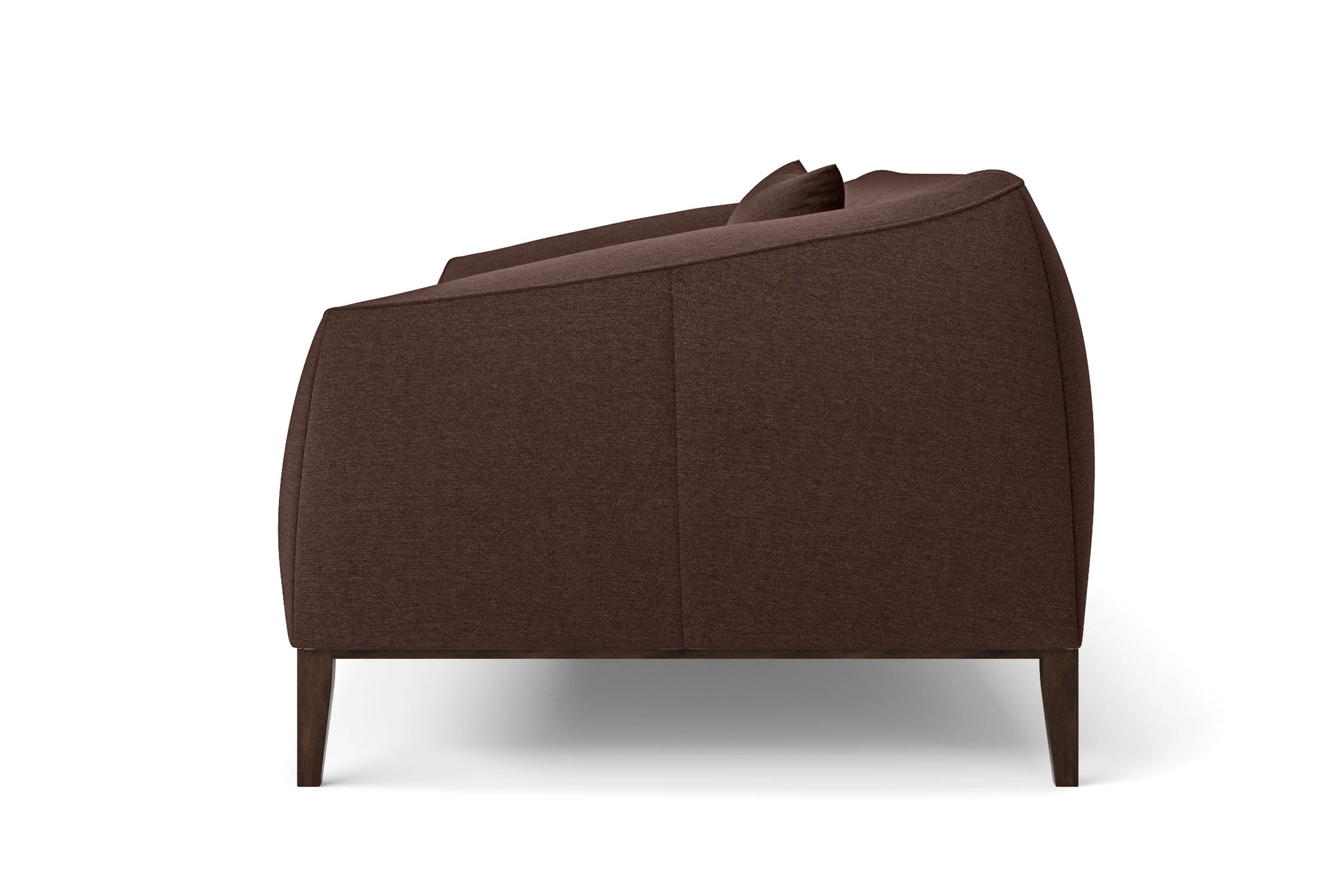 Bergamo 2 Seater Sofa Coffee Brown Linen Fabric