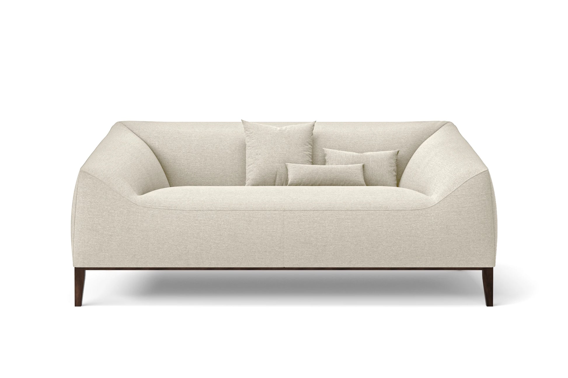 Bergamo 2 Seater Sofa Cream Linen Fabric