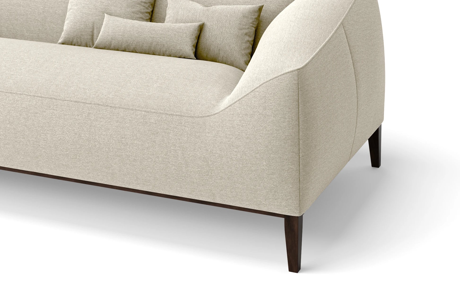 Bergamo 2 Seater Sofa Cream Linen Fabric