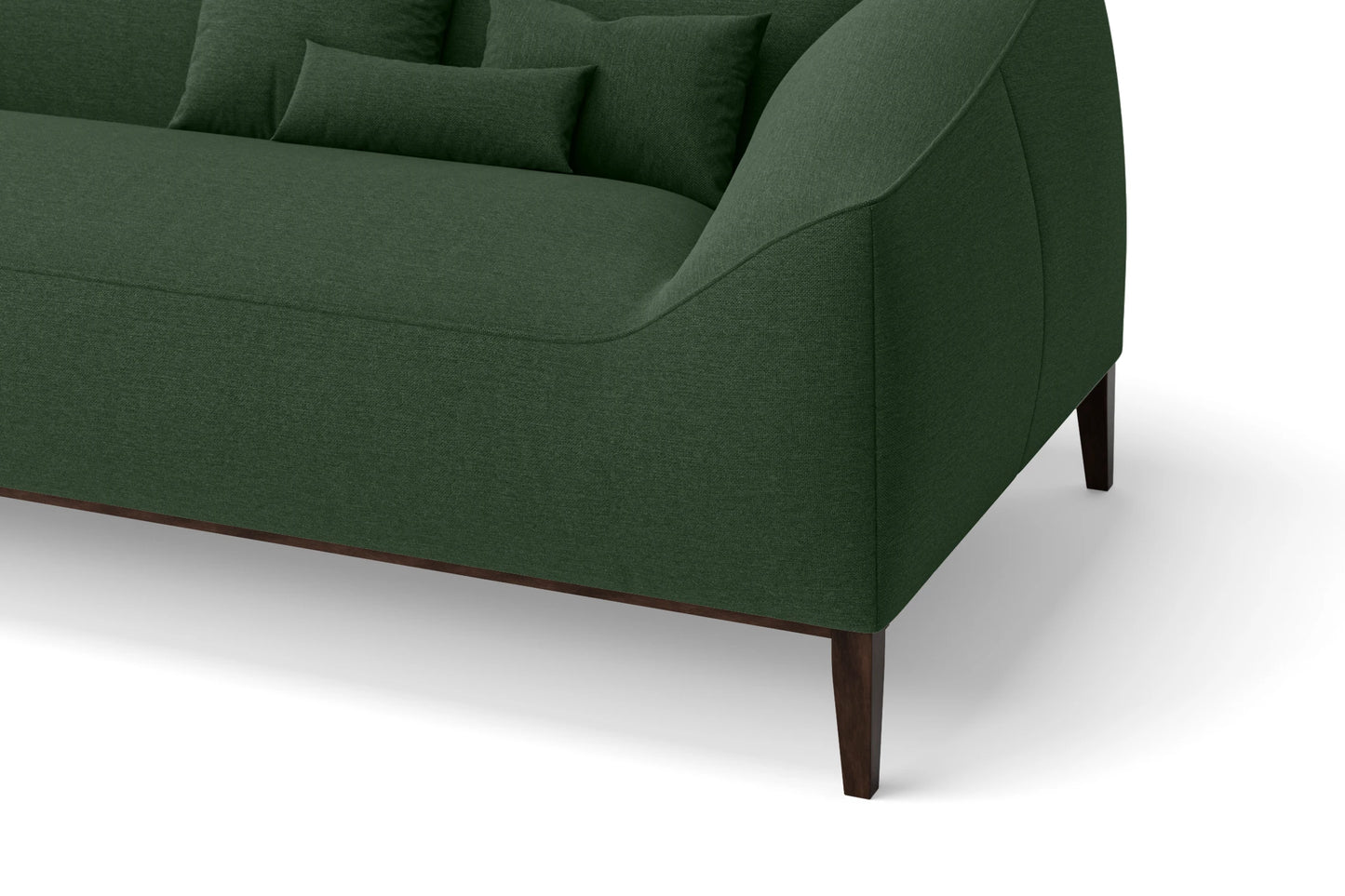 Bergamo 2 Seater Sofa Forest Green Linen Fabric